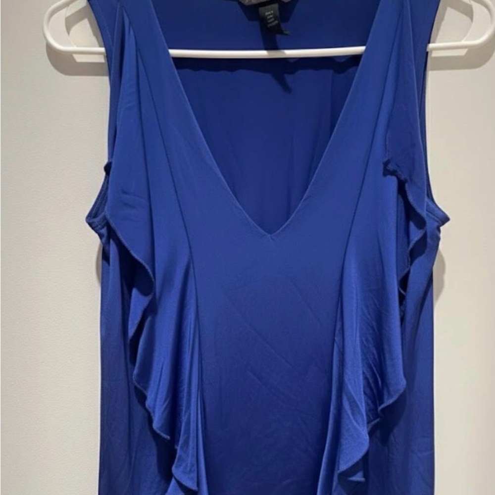 H&M Royal Blue V-Neck Blouse